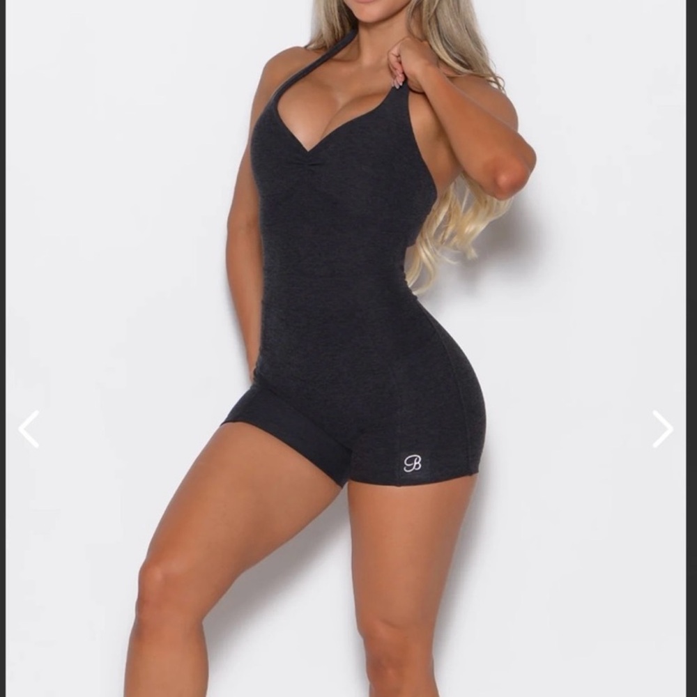 Bombshell Sportswear Black V-Neck Jumpsuit